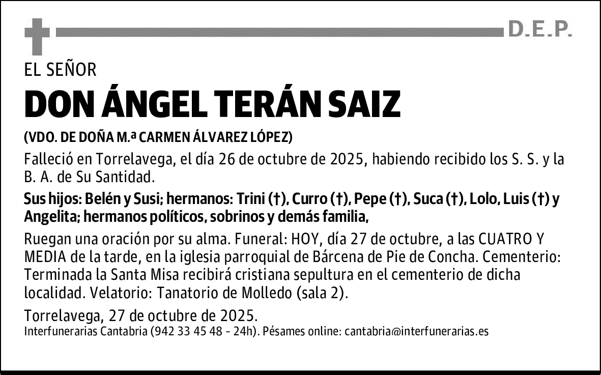DON ÁNGEL TERÁN SAIZ