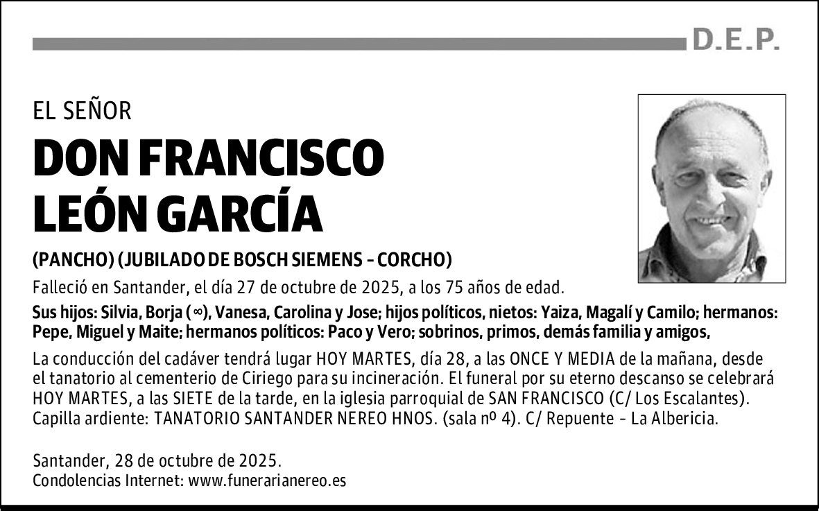 DON FRANCISCO LEÓN GARCÍA