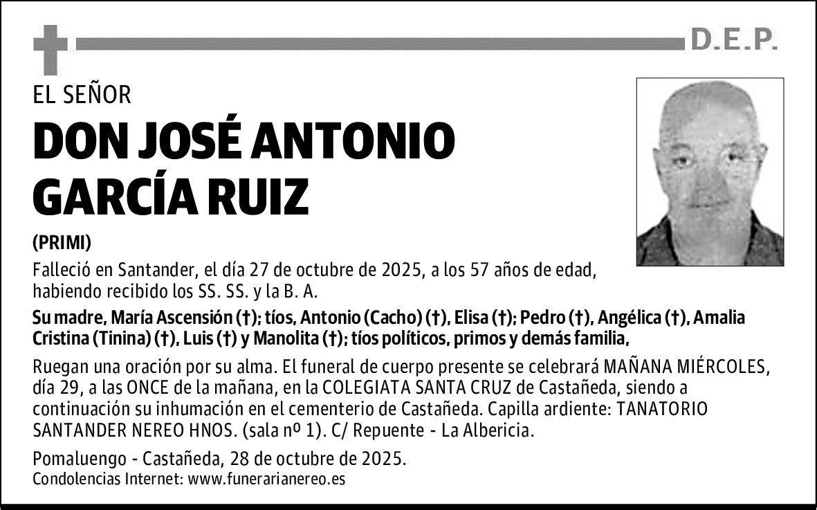 DON JOSÉ ANTONIO GARCÍA RUIZ