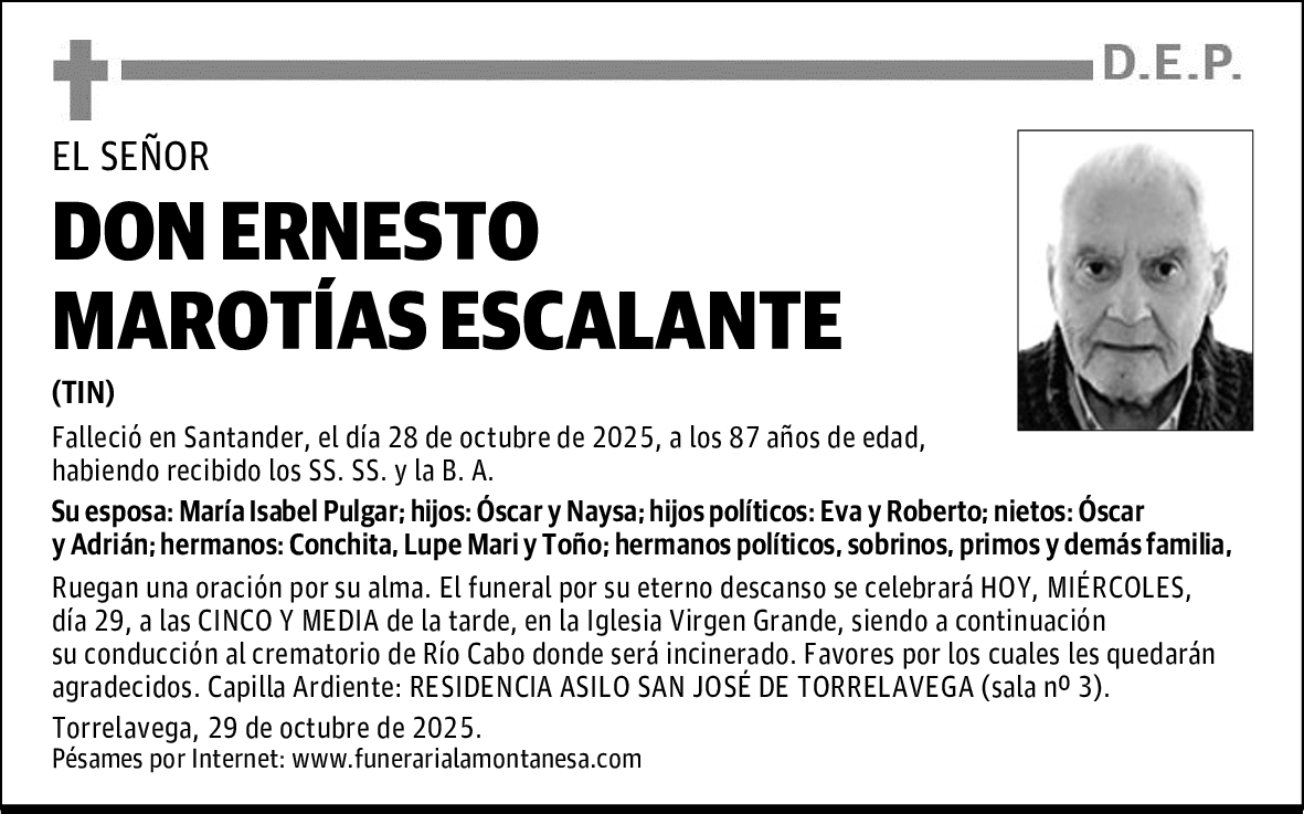 DON ERNESTO MAROTÍAS ESCALANTE