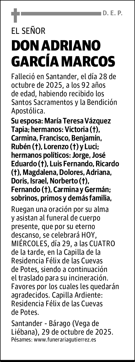 DON ADRIANO GARCÍA MARCOS