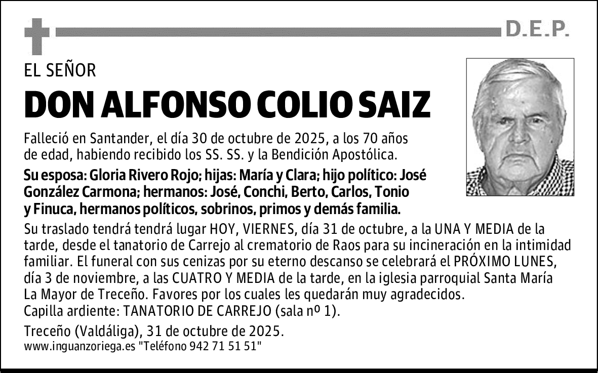 DON ALFONSO COLIO SAIZ