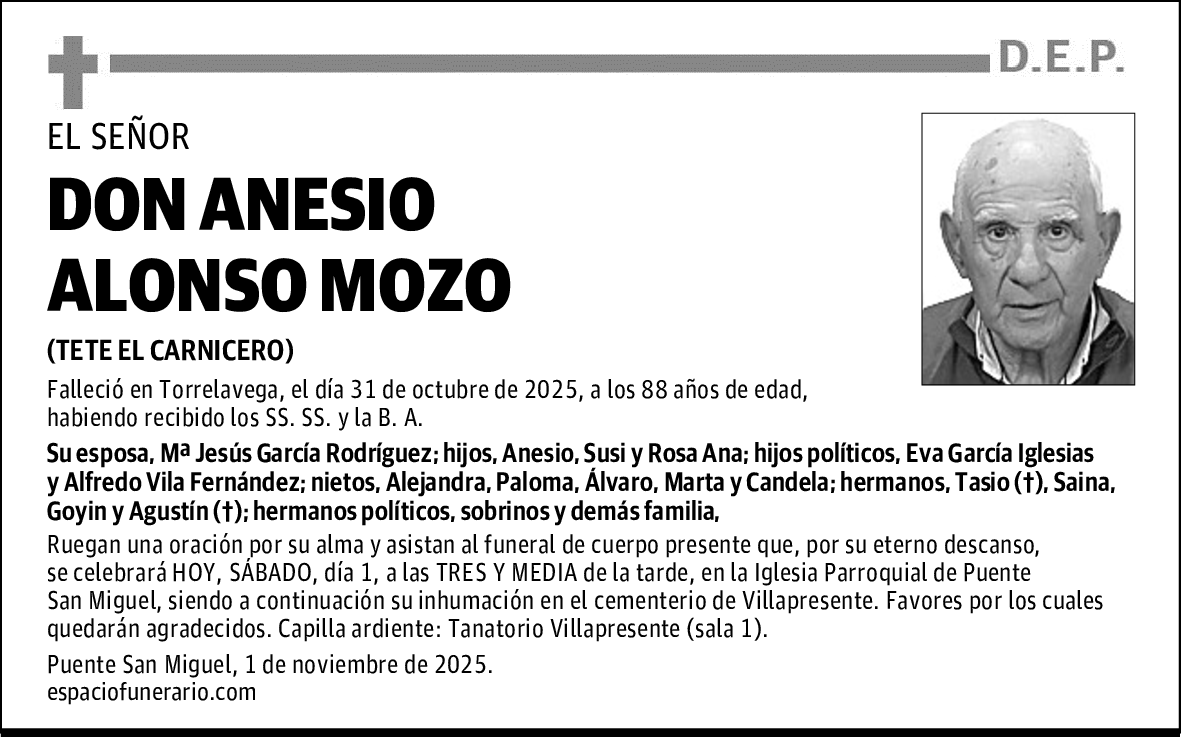 DON ANESIO ALONSO MOZO