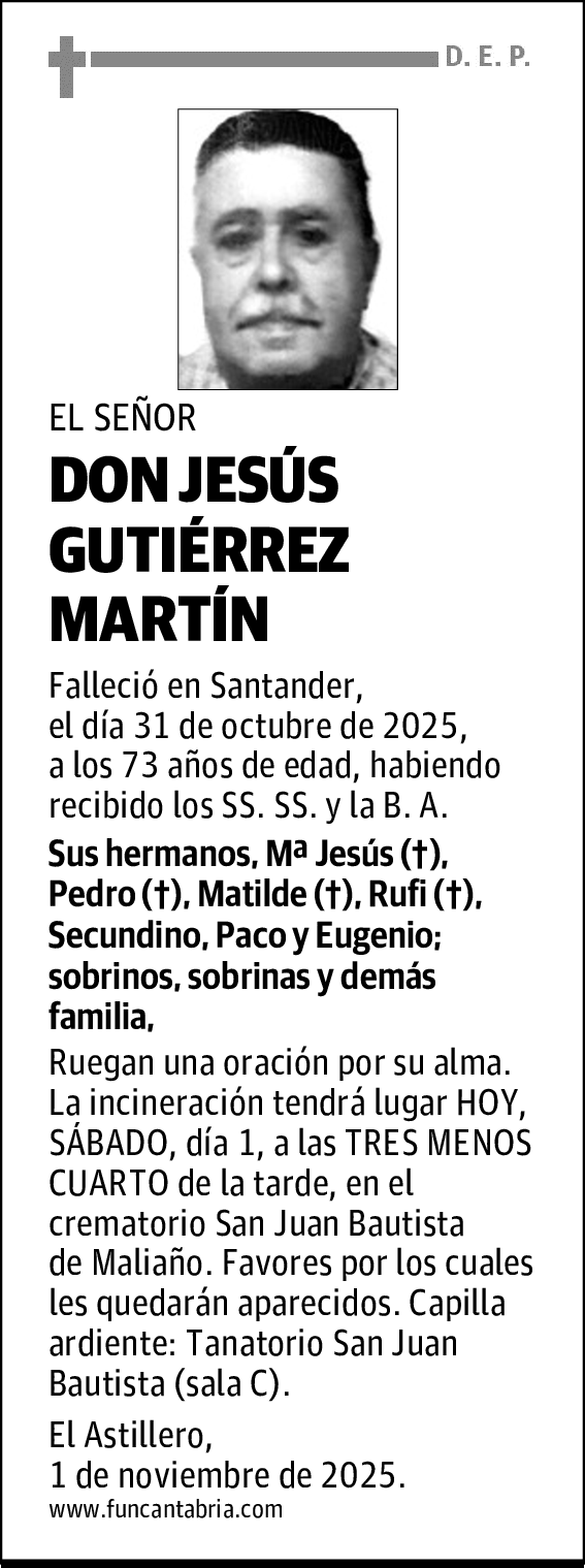 DON JESÚS GUTIÉRREZ MARTÍN