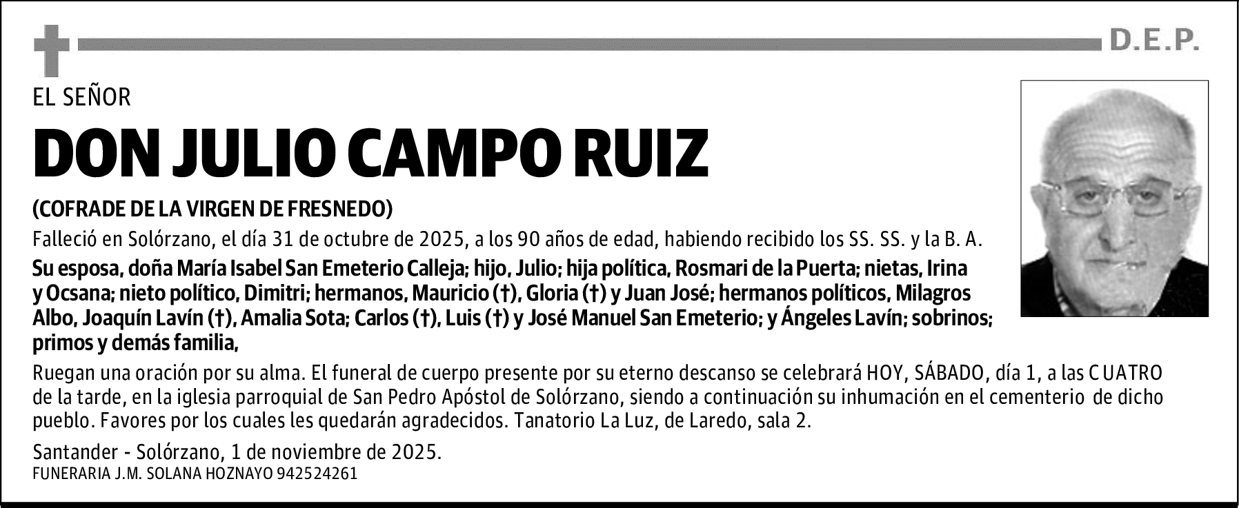 DON JULIO CAMPO RUIZ