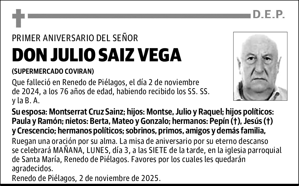 DON JULIO SAIZ VEGA