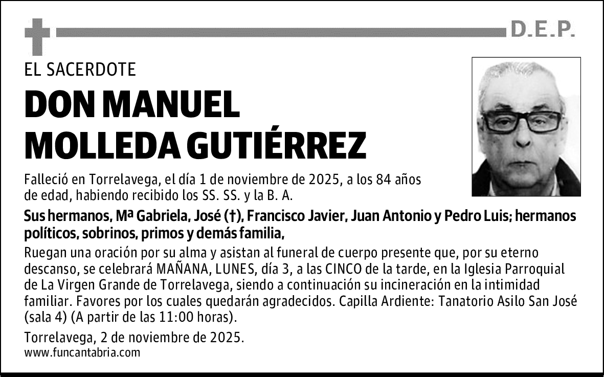 DON MANUEL MOLLEDA GUTIÉRREZ