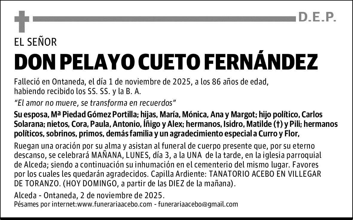 DON PELAYO CUETO FERNÁNDEZ