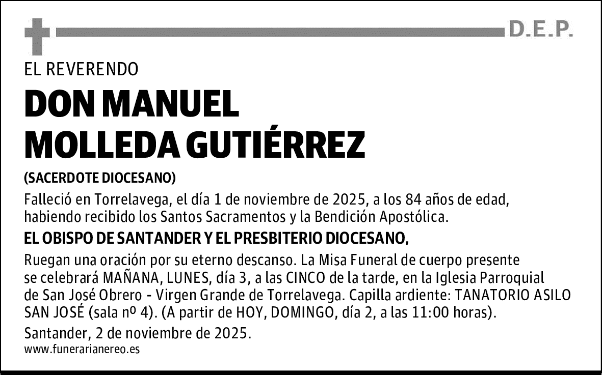 DON MANUEL MOLLEDA GUTIÉRREZ