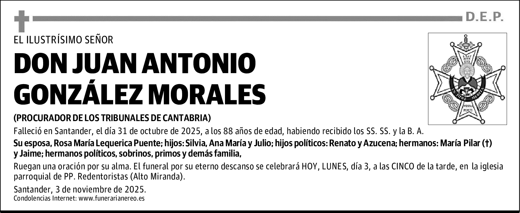 DON JUAN ANTONIO GONZÁLEZ MORALES