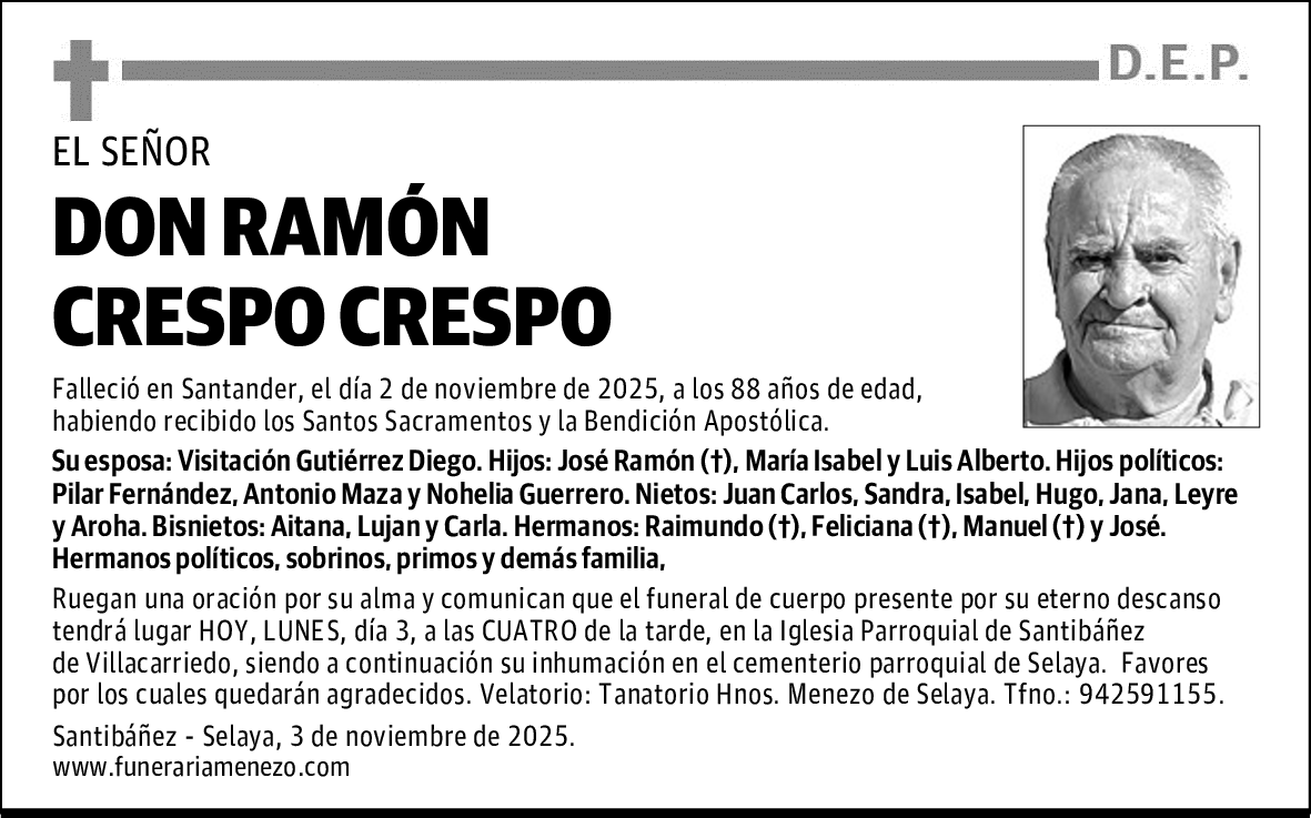 DON RAMÓN CRESPO CRESPO