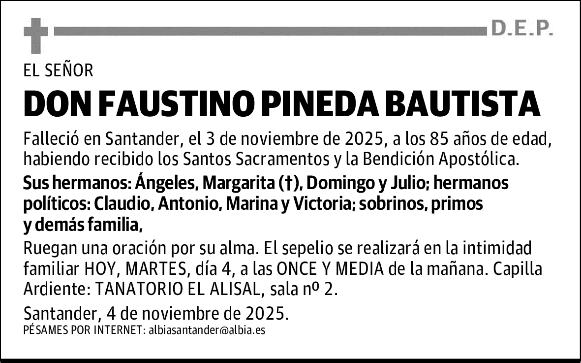 DON FAUSTINO PINEDA BAUTISTA