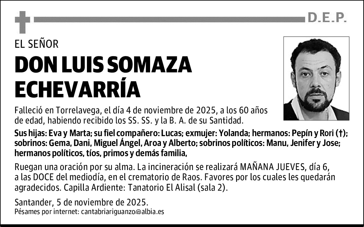 DON LUIS SOMAZA ECHEVARRÍA