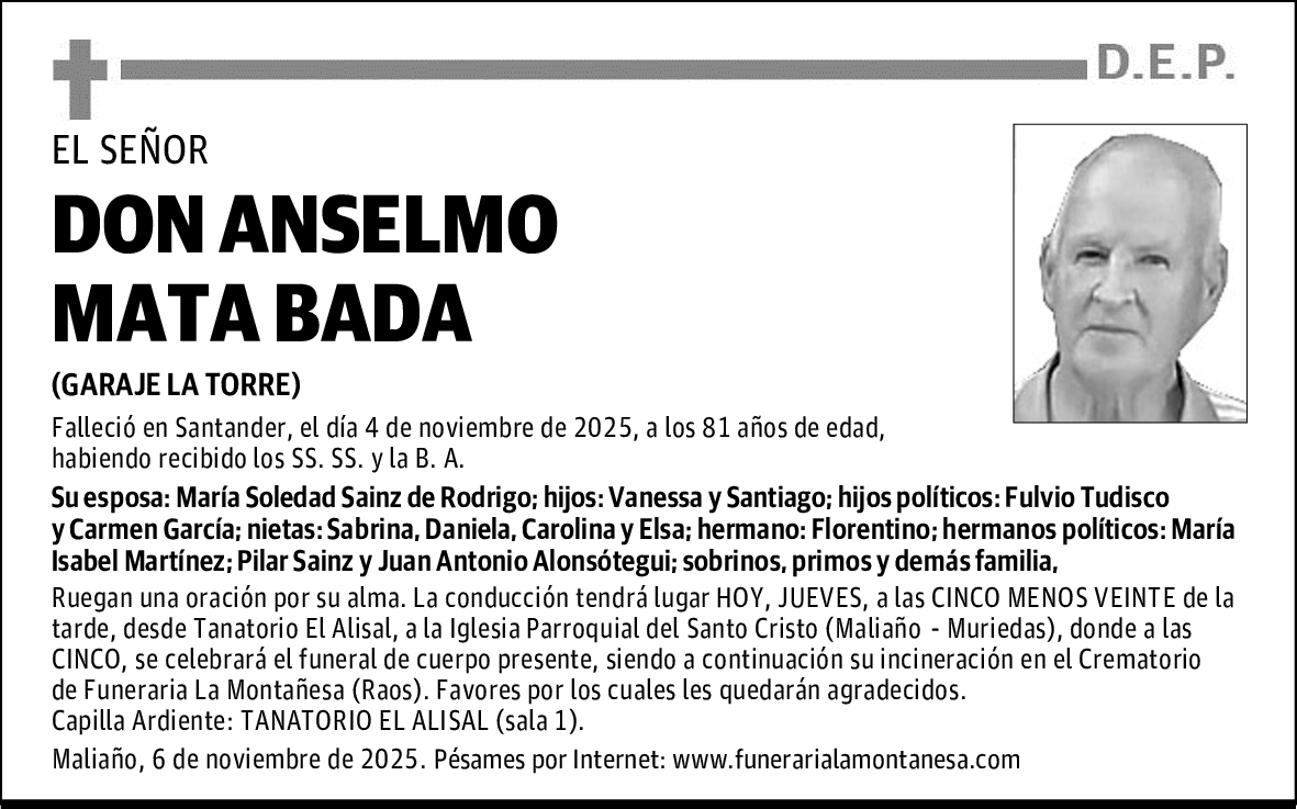 DON ANSELMO MATA BADA