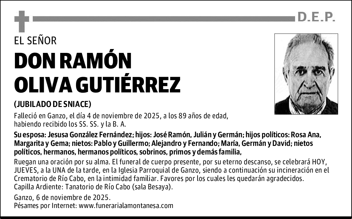 DON RAMÓN OLIVA GUTIÉRREZ