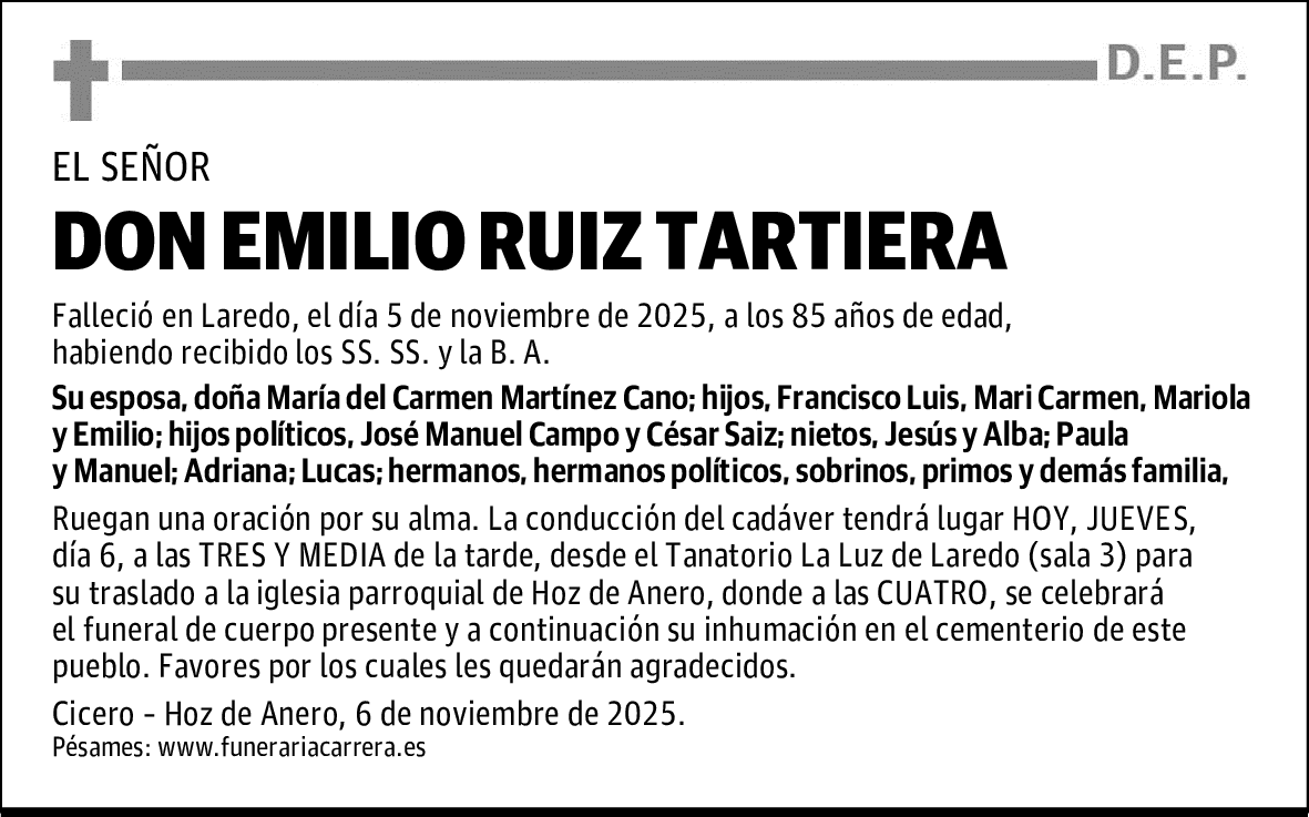 DON EMILIO RUIZ TARTIERA