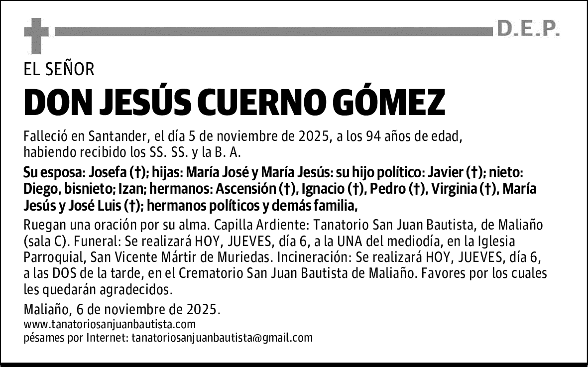 DON JESÚS CUERNO GÓMEZ