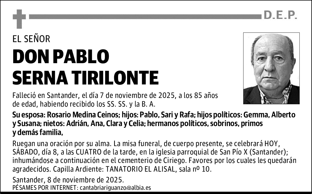 DON PABLO SERNA TIRILONTE
