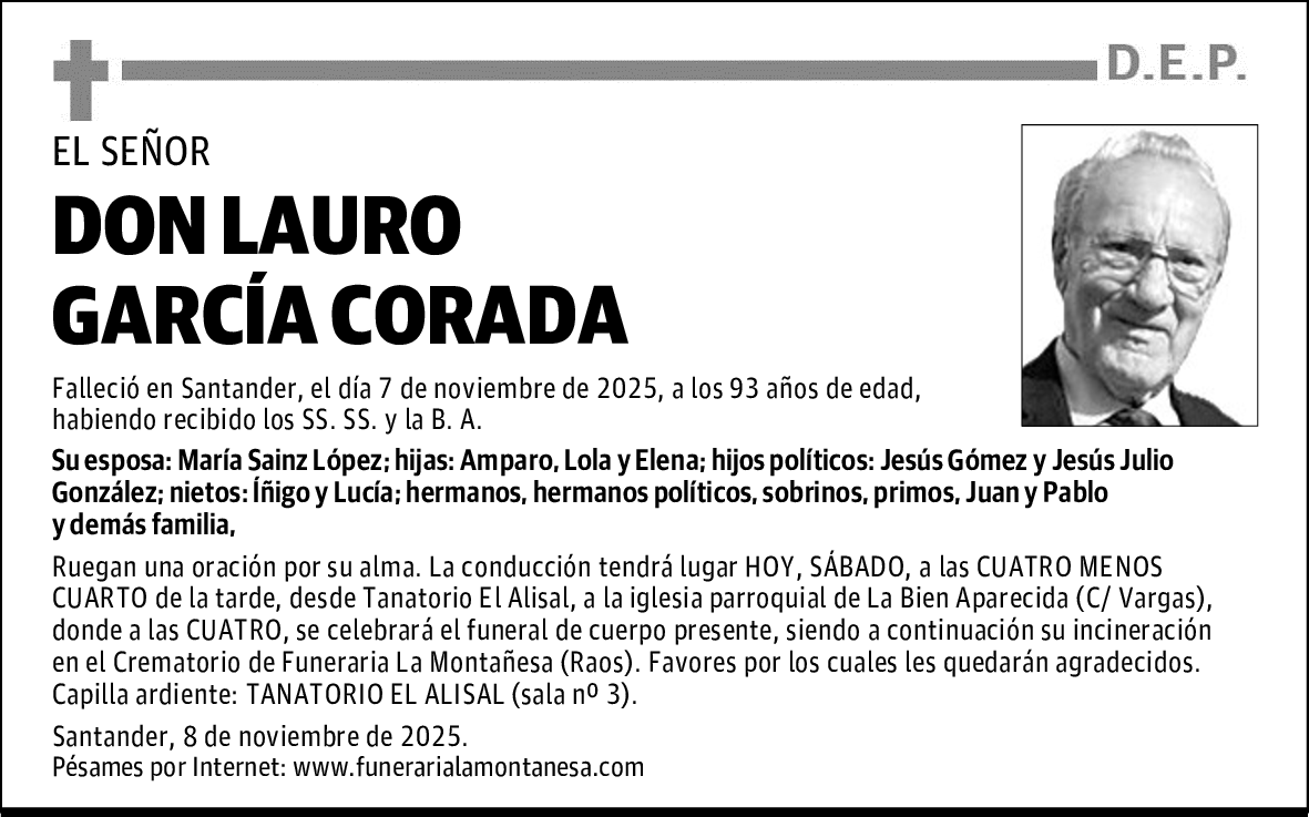 DON LAURO GARCÍA CORADA