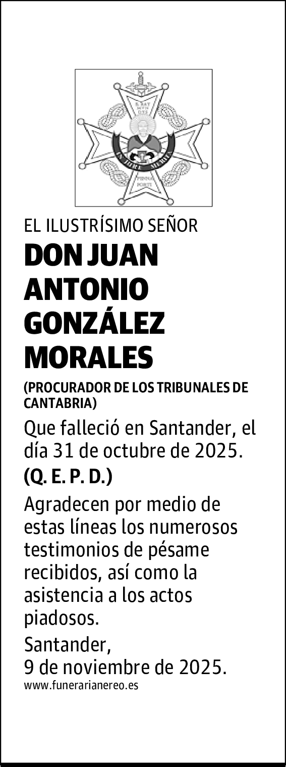 DON JUAN ANTONIO GONZÁLEZ MORALES