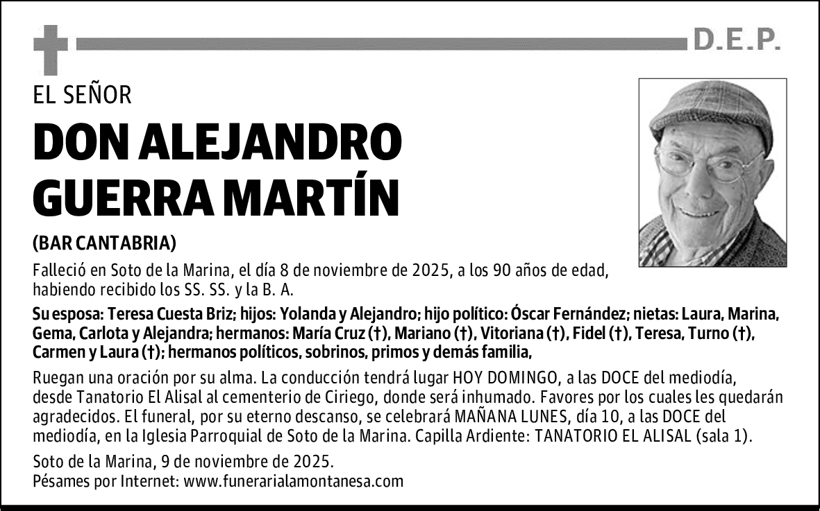 DON ALEJANDRO GUERRA MARTÍN