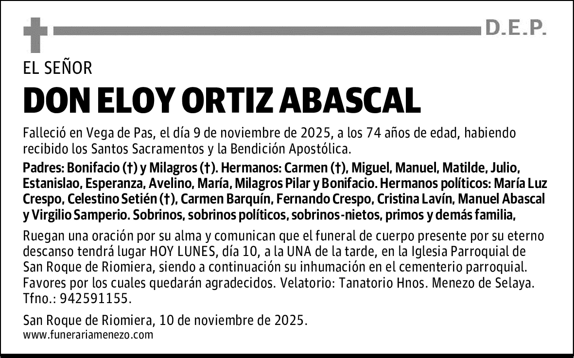DON ELOY ORTIZ ABASCAL