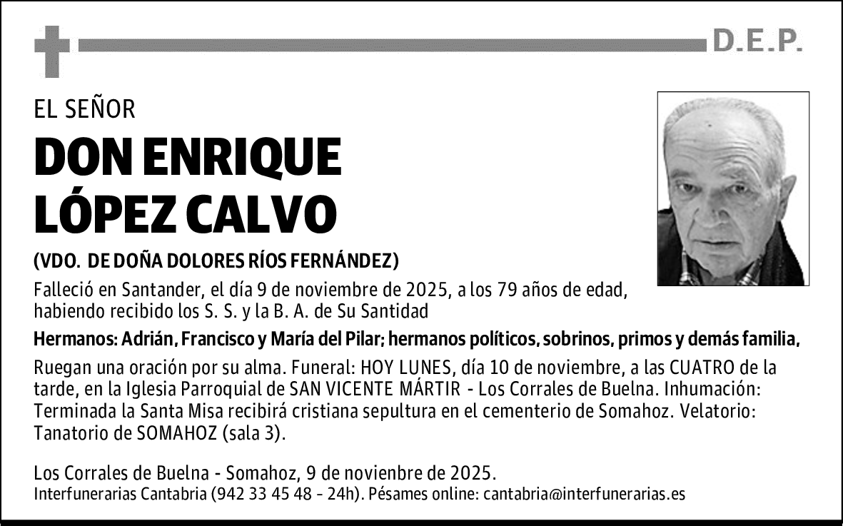 DON ENRIQUE LÓPEZ CALVO