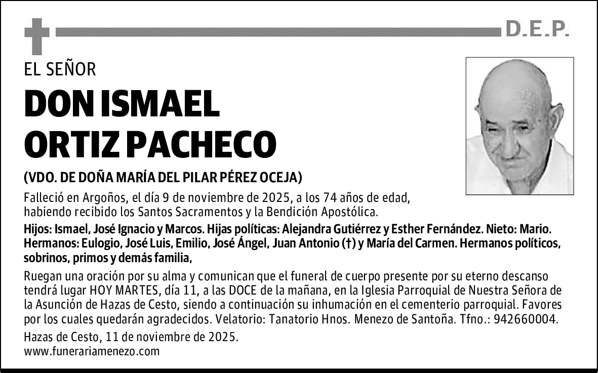 DON ISMAEL ORTIZ PACHECO