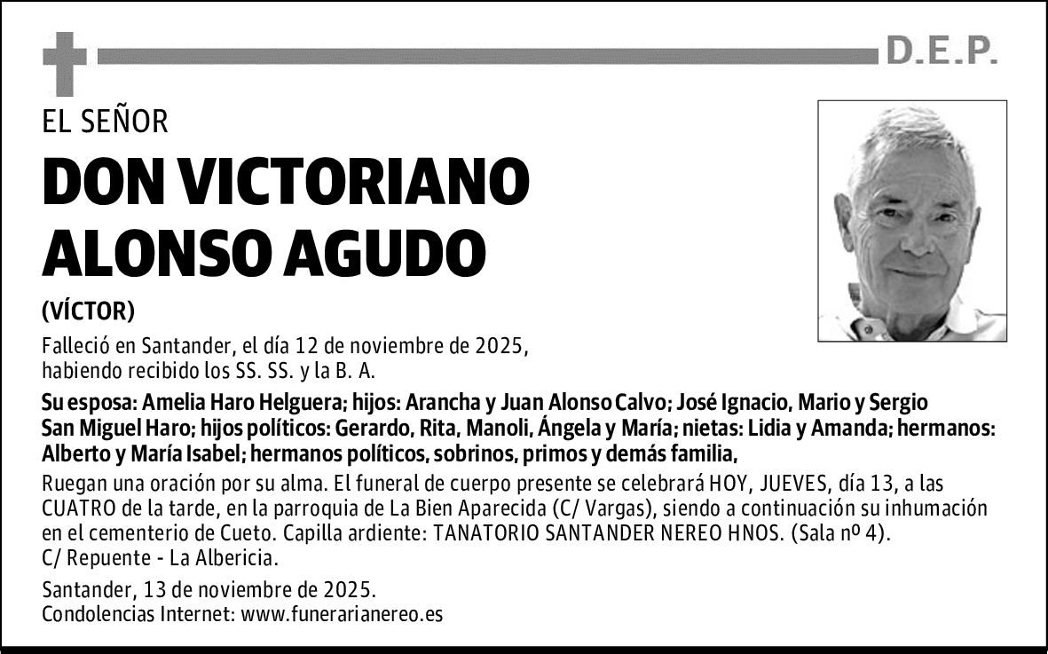 DON VICTORIANO ALONSO AGUDO