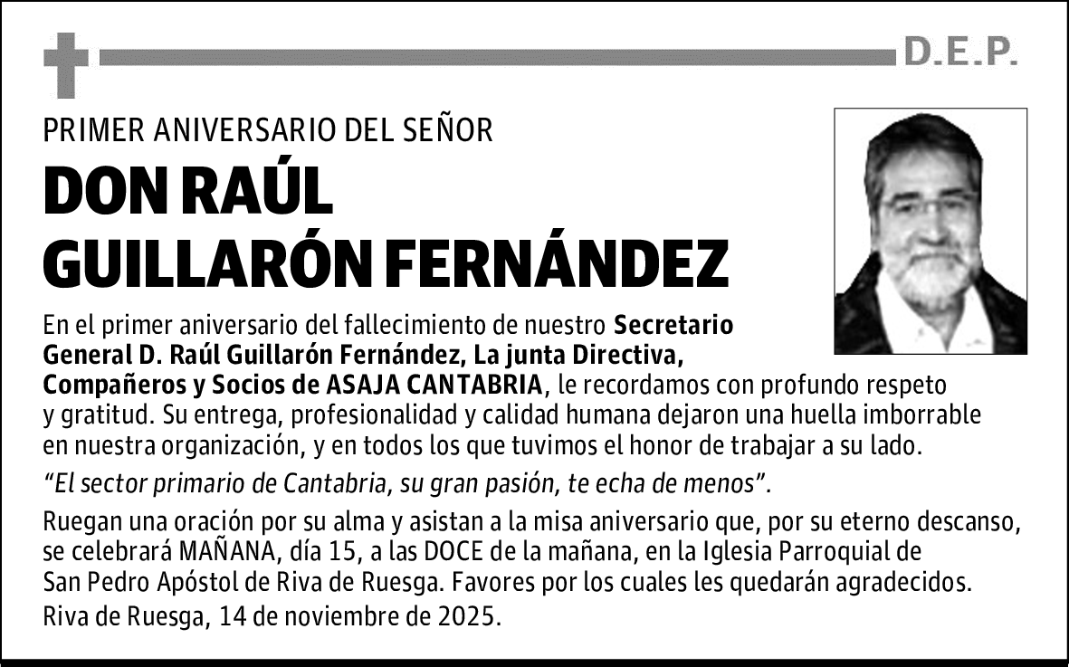 DON RAÚL GUILLARÓN FERNÁNDEZ