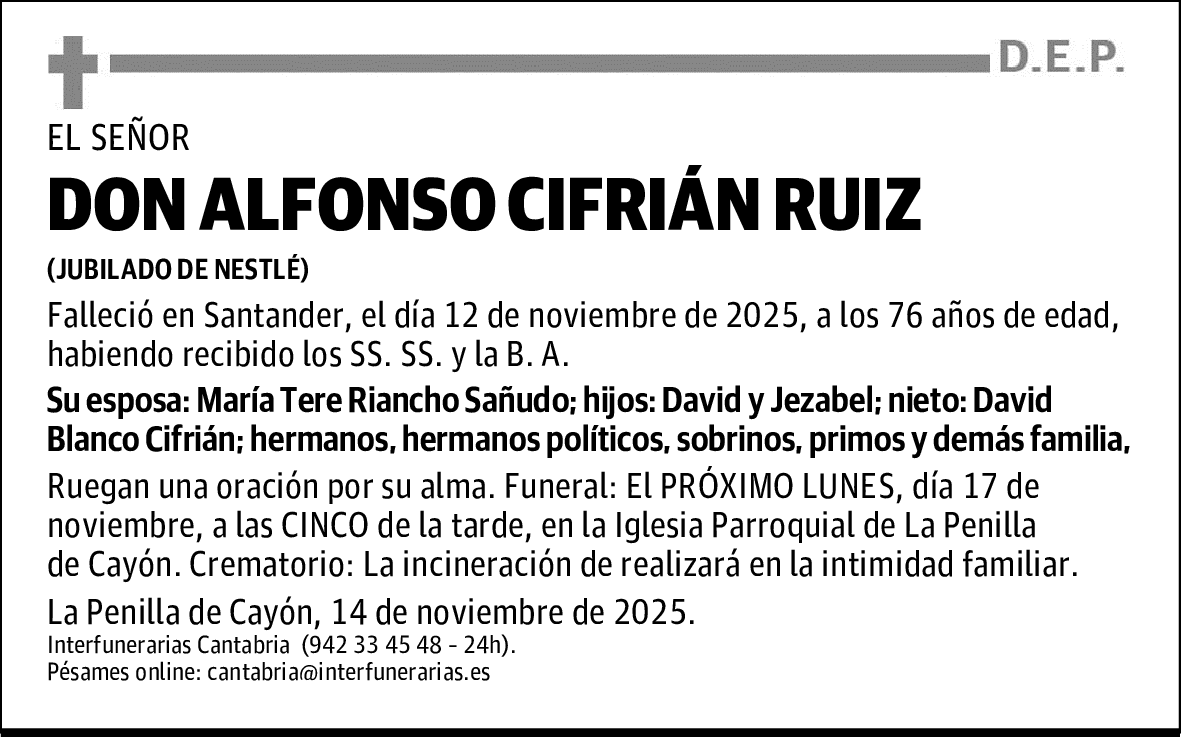DON ALFONSO CIFRIÁN RUIZ