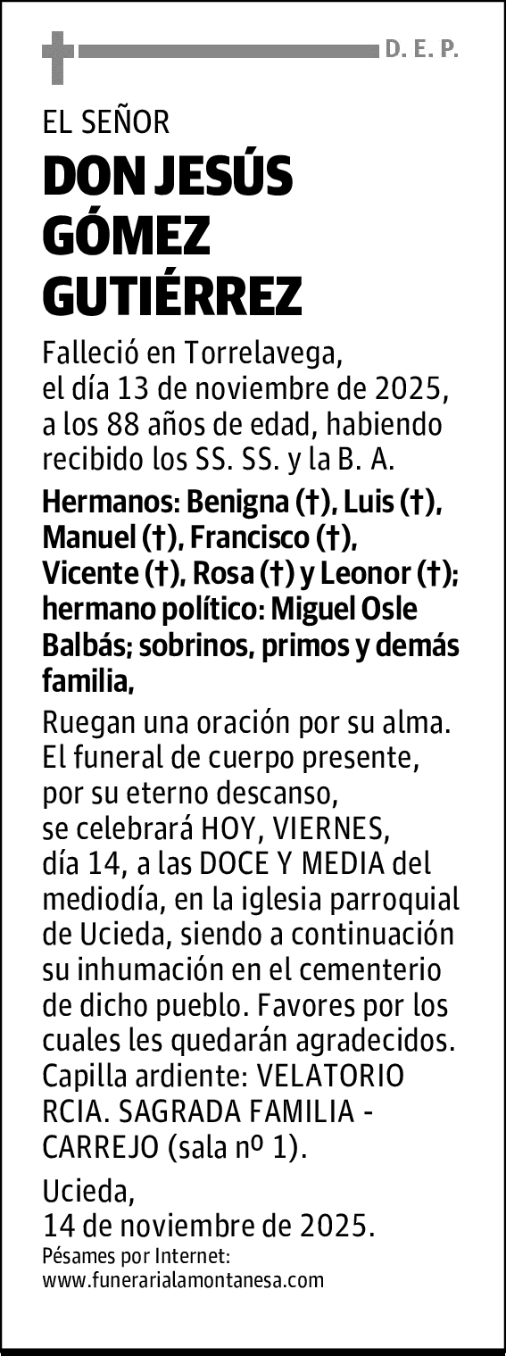 DON JESÚS GÓMEZ GUTIÉRREZ