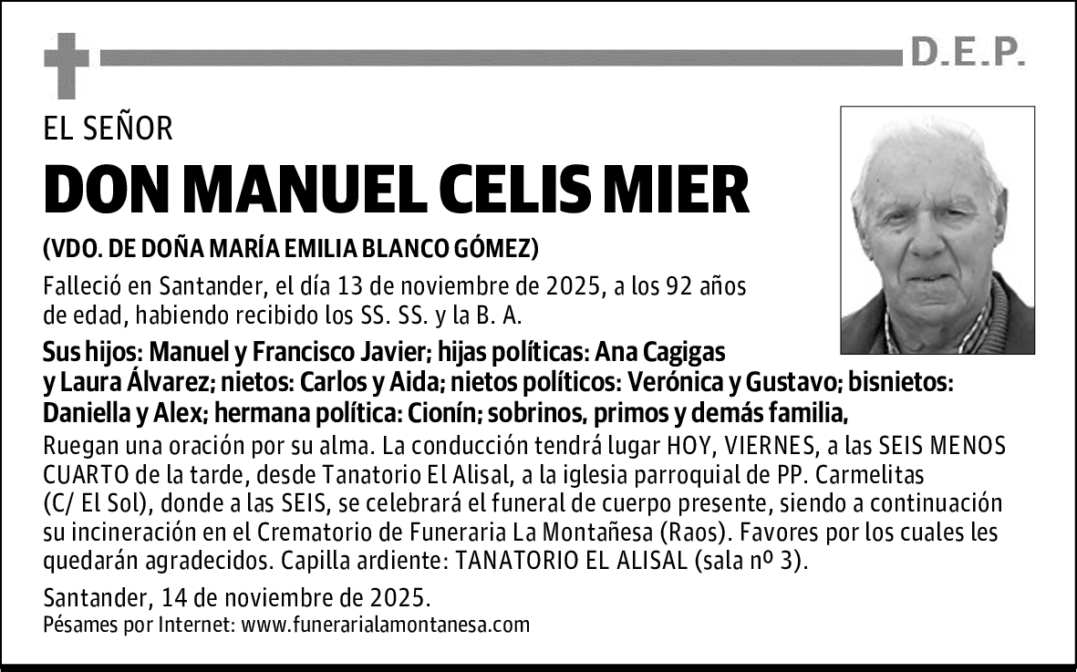 DON MANUEL CELIS MIER