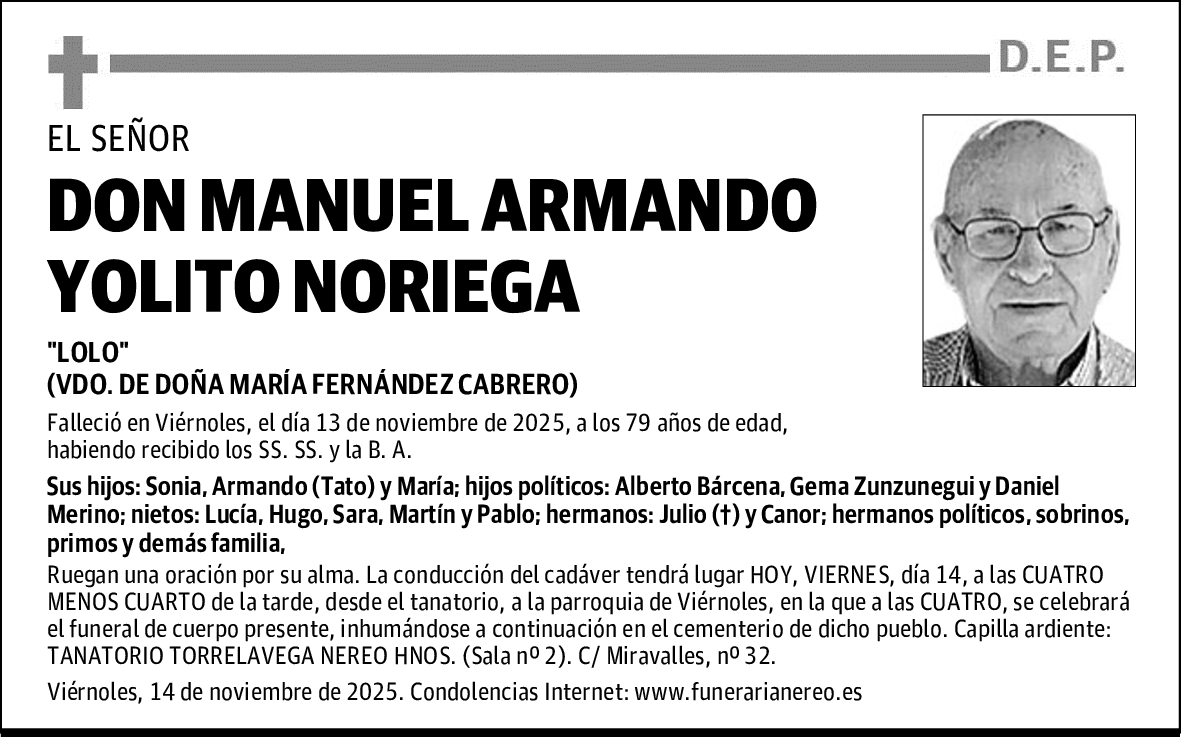 DON MANUEL ARMANDO YOLITO NORIEGA