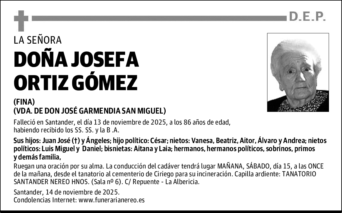 DOÑA JOSEFA ORTIZ GÓMEZ