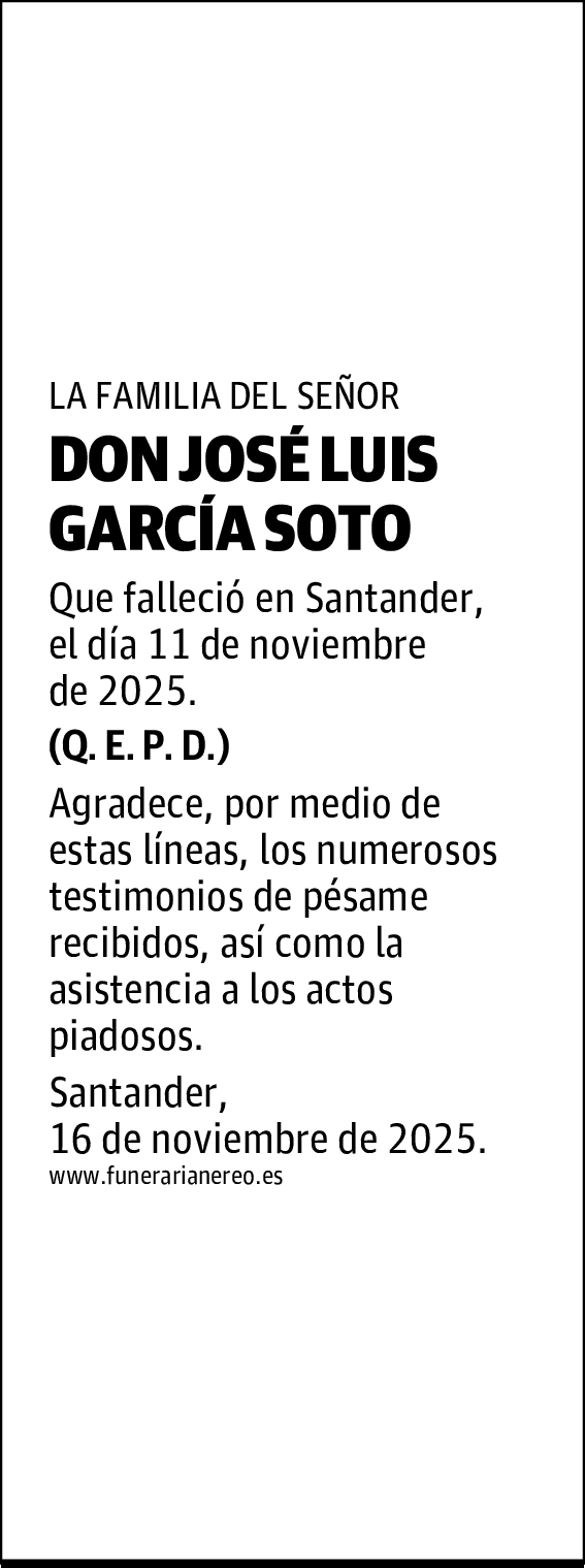 DON JOSÉ LUIS GARCÍA SOTO