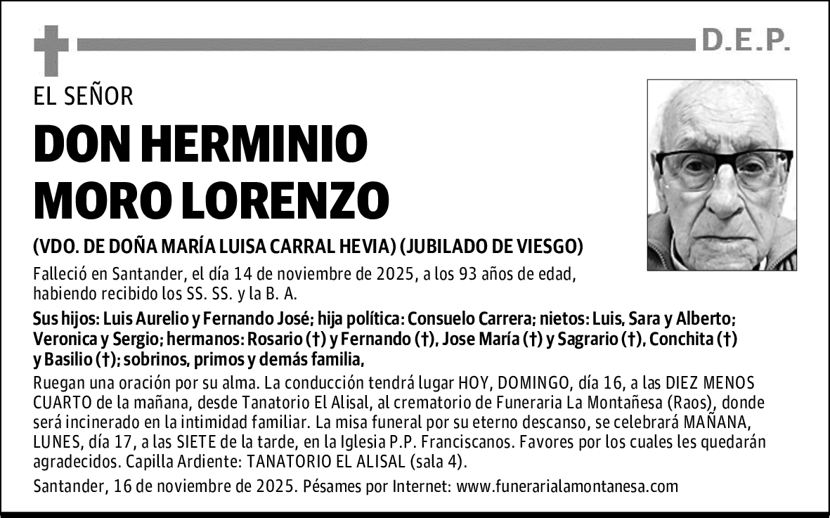 DON HERMINIO MORO LORENZO
