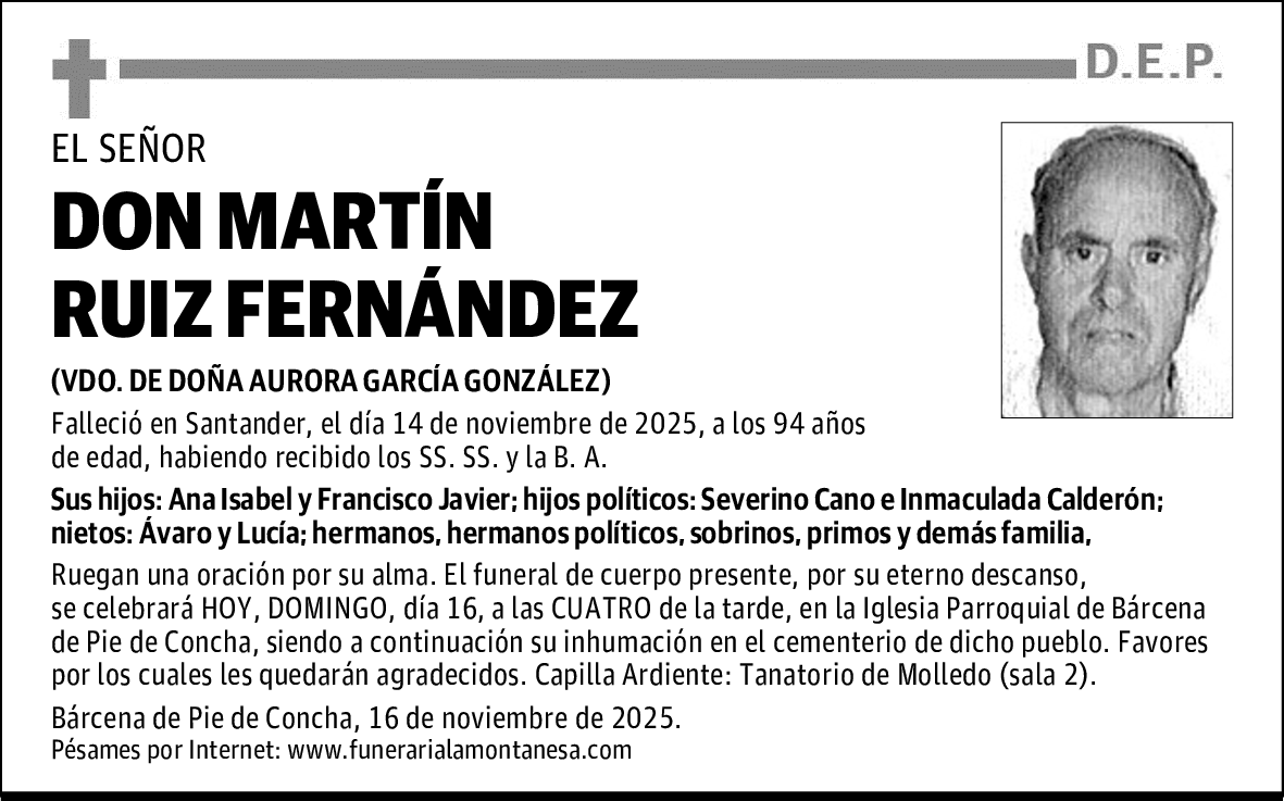 DON MARTÍN RUIZ FERNÁNDEZ