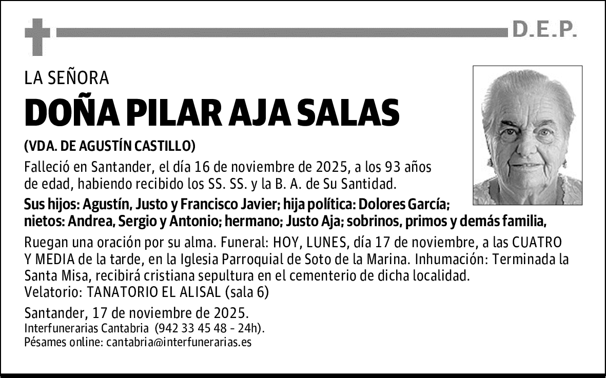 DOÑA PILAR AJA SALAS