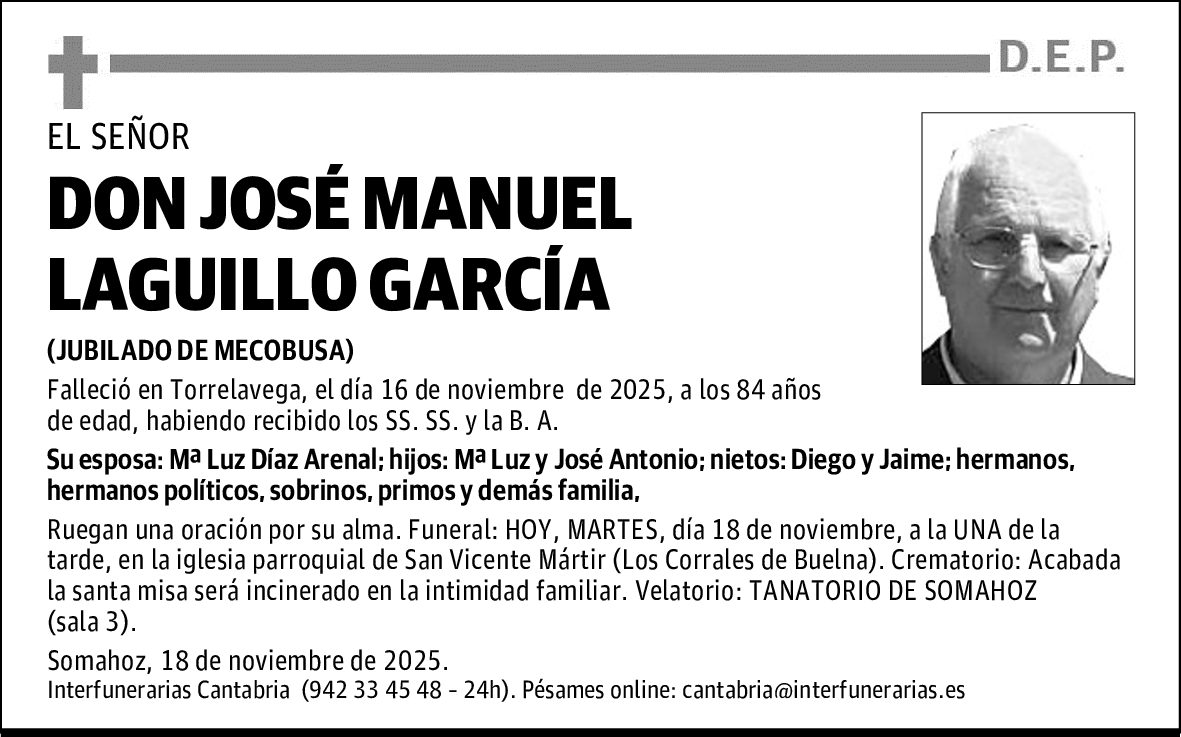 DON JOSÉ MANUEL LAGUILLO GARCÍA