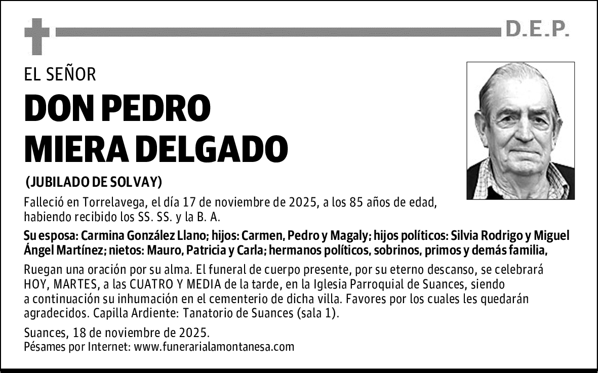 DON PEDRO MIERA DELGADO