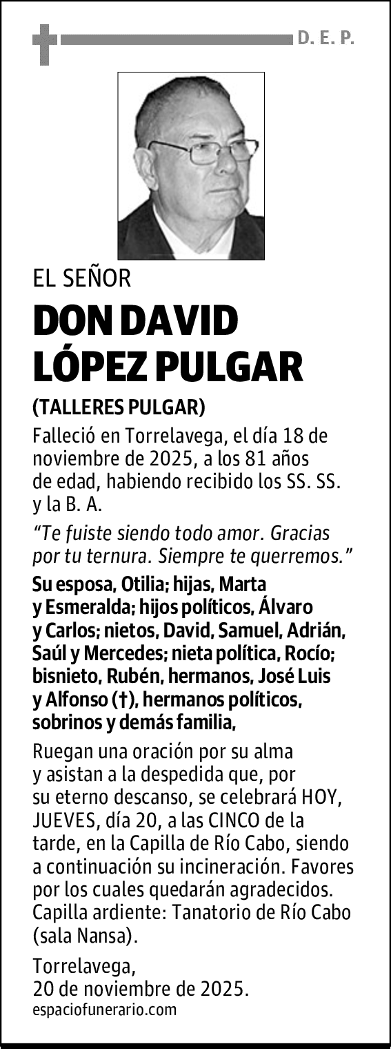 DON DAVID LÓPEZ PULGAR
