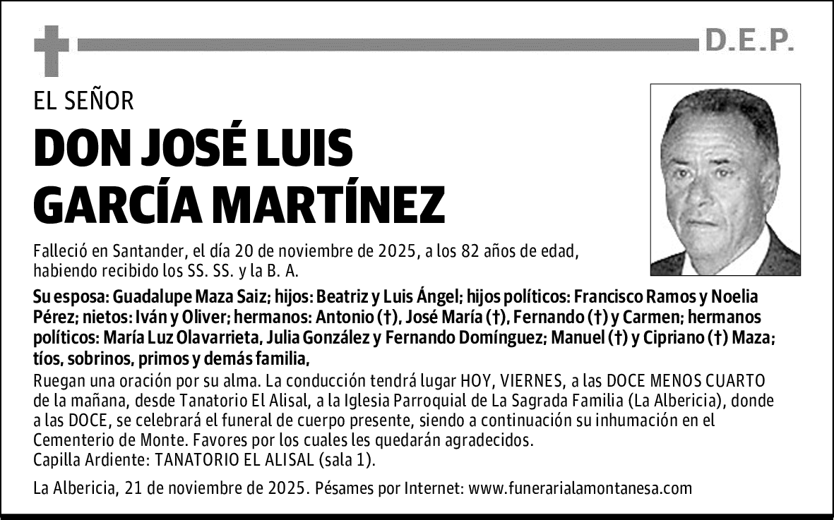 DON JOSÉ LUIS GARCÍA MARTÍNEZ