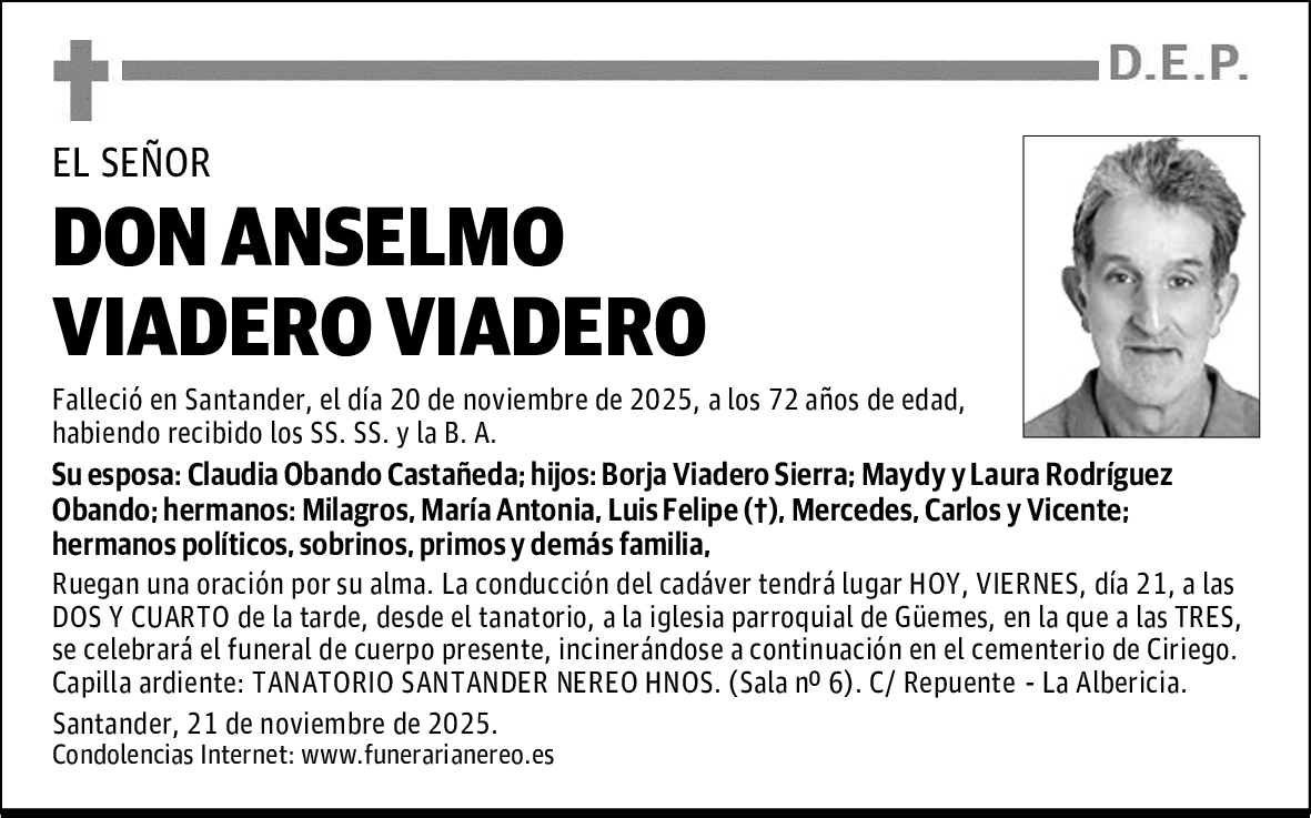 DON ANSELMO VIADERO VIADERO