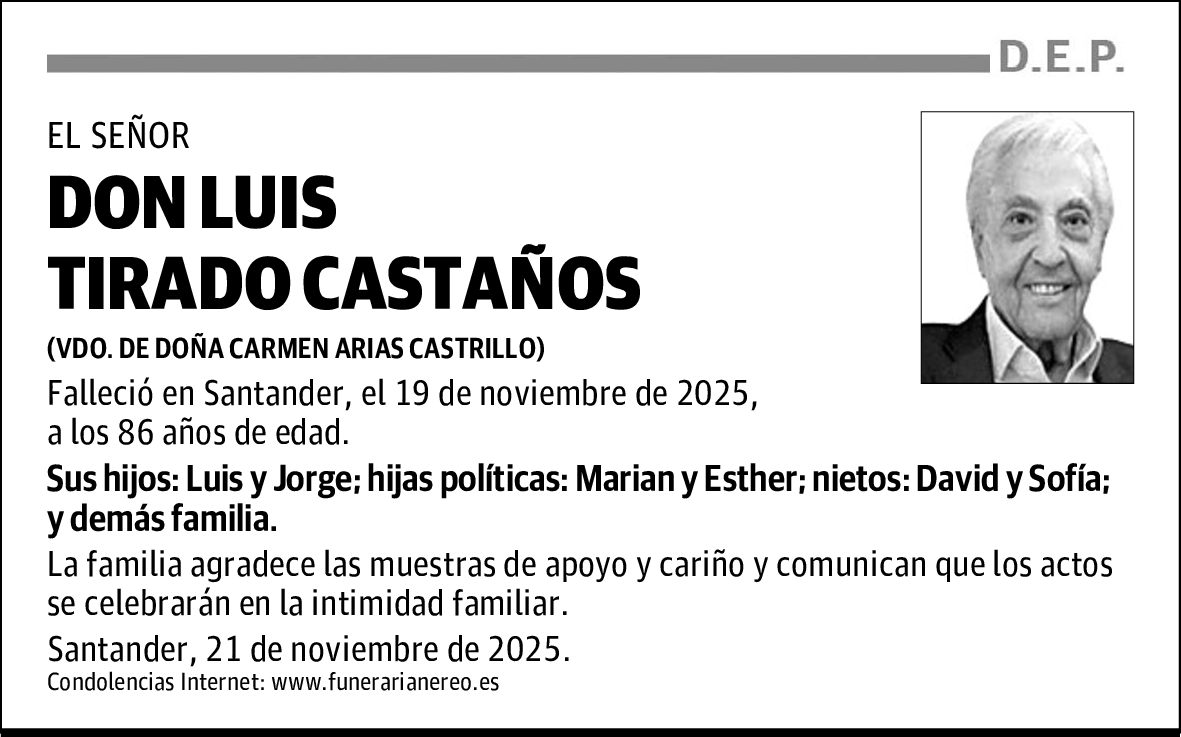 DON LUIS TIRADO CASTAÑOS