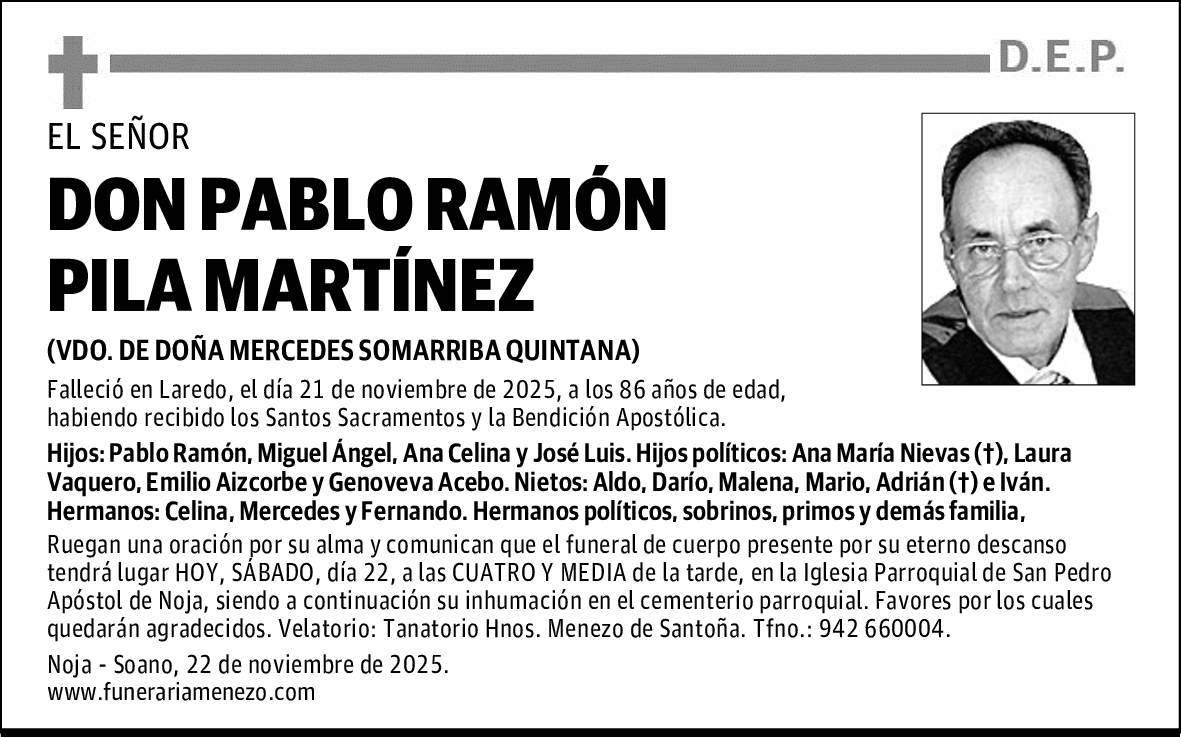 DON PABLO RAMÓN PILA MARTÍNEZ