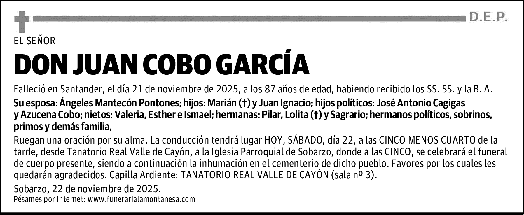 DON JUAN COBO GARCÍA