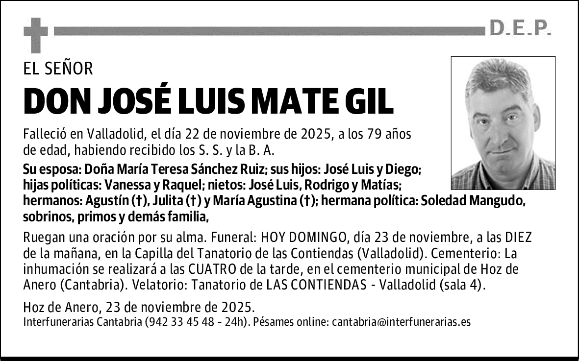 DON JOSÉ LUIS MATE GIL