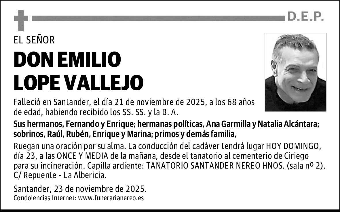 DON EMILIO LOPE VALLEJO