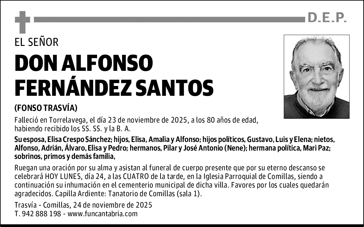 DON ALFONSO FERNÁNDEZ SANTOS